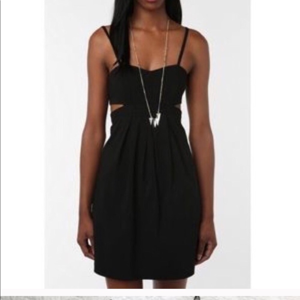 Urban outfitters Sparkle and Fade Black Dress